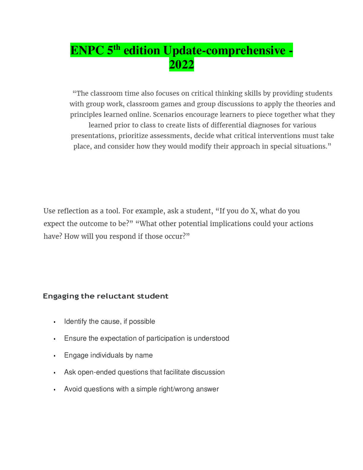 Preview image of ENPC 5th edition Update-comprehensive -2022 document